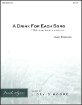 A Drink for Each Song TTBB choral sheet music cover